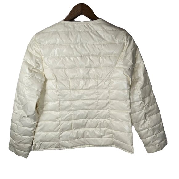 Talbots Cream Lightly Puffed Puffer Jacket Minimalist XS - Picture 6 of 6